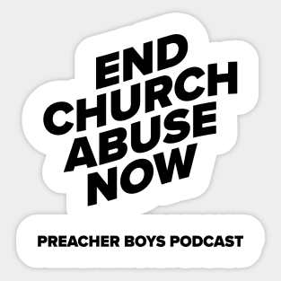 End Church Abuse Sticker